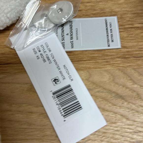 French Connection Women's Winter White Faux Shearling Teddy Lapel Midi Coat NWT - Picture 7 of 8